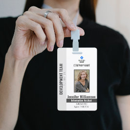 Charcoal Photo Company Beveiligings QR Code Werkne Badge