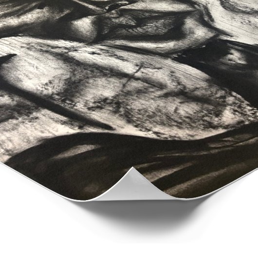 charcoal portrait poc poster (Hoek)