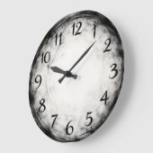 Charcoal Rhythm — Abstract Grote Klok (Hoek)