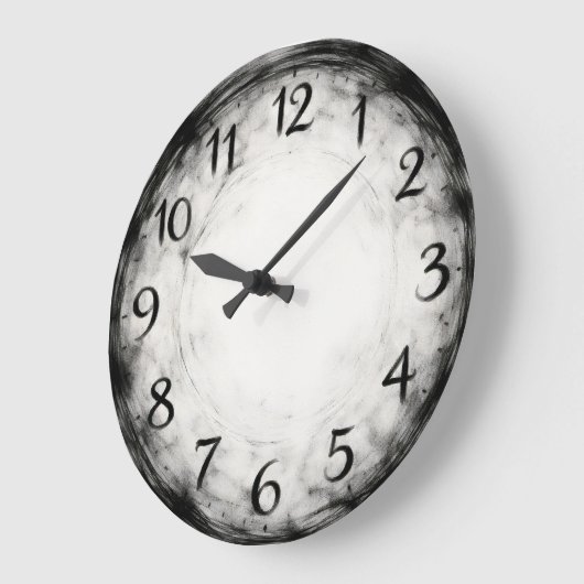 Charcoal Rhythm — Abstract Grote Klok (Hoek)