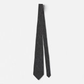 Charcoal & Silver Smoke Marmer Stropdas (Voorkant)
