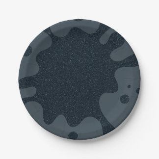 Charcoal Splash Aangepaste Feest Papieren Bord
