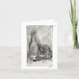 Charcoal still Life Personalized Kaart