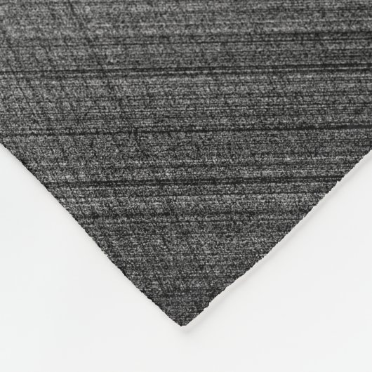 Charcoal Stitch Fleece Deken (Hoek)