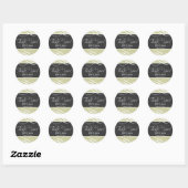 Charcoal Taupe Thank You Favor Labels Wedding (Vel)