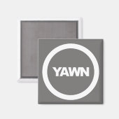 Charcoal Yawn Brand Fridge Magnet (Voorkant / Achterkant)