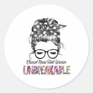 Charcot Marie Tooth Awareness Ribbon Support Gifts Ronde Sticker