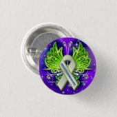 Charcot-Marie-Tooth (CMT) Awareness Ribbon Ronde Button 3,2 Cm (Voorkant /achterkant)