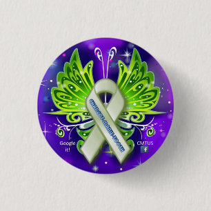 Charcot-Marie-Tooth (CMT) Awareness Ribbon Ronde Button 3,2 Cm