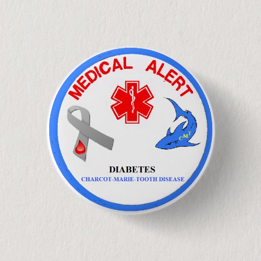 Charcot Marie Tooth Disease Button (Voorkant)