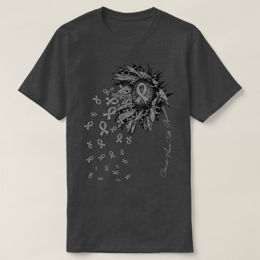 CharcotMarieTooth Awareness Zonnebloemlint bloem T-shirt (Design voorkant)