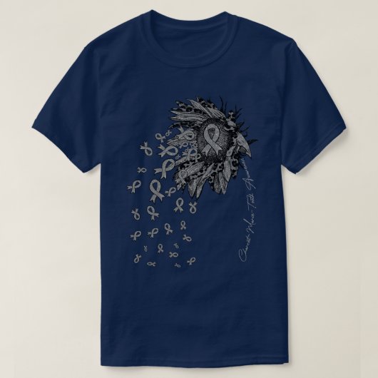 CharcotMarieTooth Awareness Zonnebloemlint bloem T-shirt (Design voorkant)