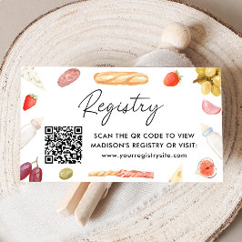 Charcuterie Baby Registry QR Code Informatiekaartje