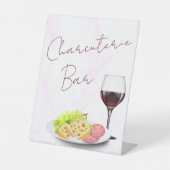 Charcuterie Bar Reclamebord Met Voetstuk (Voorkant)
