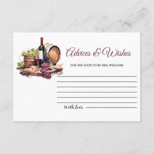 Charcuterie Board Adviezen & WIshes Vrijgezellenfe Informatiekaartje (Voorkant)