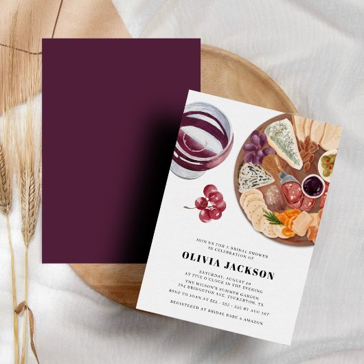Charcuterie Board Casual Modern Vrijgezellenfeest Kaart
