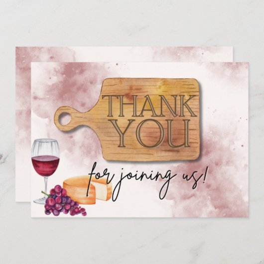 Charcuterie Board Dank u kaart (Voorkant / Achterkant)