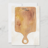 Charcuterie Board Party Uitnodiging (Achterkant)