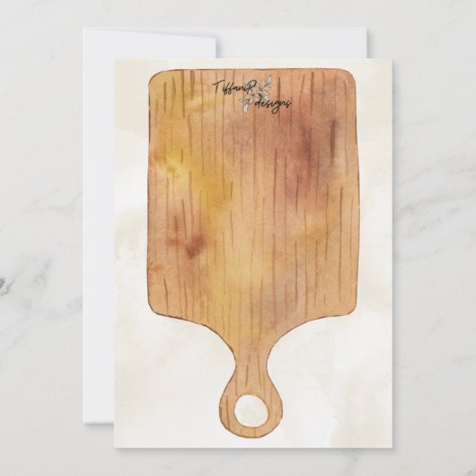 Charcuterie Board Party Uitnodiging (Achterkant)