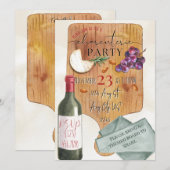 Charcuterie Board Party Uitnodiging (Voorkant / Achterkant)