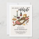 Charcuterie Board volwassen verjaardagsfeestje Kaart (Voorkant)