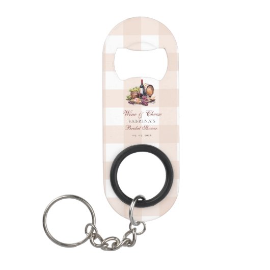 Charcuterie Board Wijn en Vrijgezellenfeest op kaa Mini Flessenopener (Voorkant)