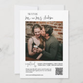 Charcuterie Board Wijn Kaas Paren Douche Foto Kaart (Achterkant)