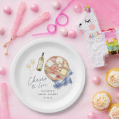 Charcuterie Board Wine & Cheese Cheers to Love Papieren Bordje (Feest)