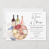 Charcuterie Board Wine & Cheese Housewarming Party Kaart (Voorkant)