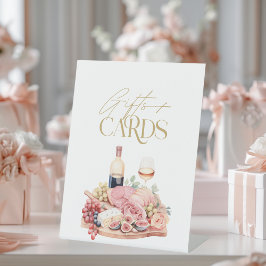 Charcuterie Bord Bruiloft Uitnodiging Cadeaus & Ka Reclamebord Met Voetstuk
