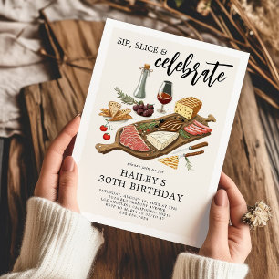 Charcuterie Bord Volwassene Verjaardagsfeestje Kaart