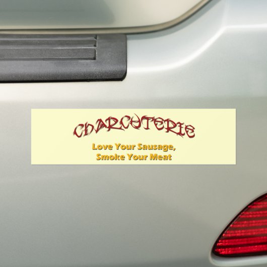 Charcuterie Bumpersticker (Op auto)
