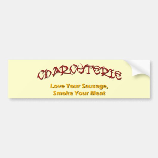 Charcuterie Bumpersticker (Voorkant)