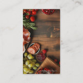 Charcuterie Catering Party of Social Event Planner Visitekaartje (Achterkant)