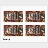 Charcuterie Catering Party or Social Event Planner Rechthoekige Sticker (Vel)