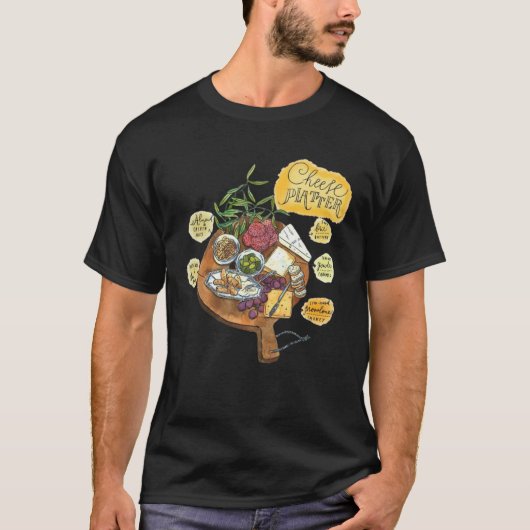 Charcuterie Cheese Board Hostess T-shirt (Voorkant)
