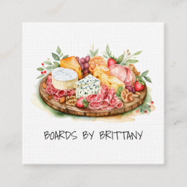Charcuterie Cheese Meat Board Visitekaartje