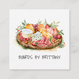 Charcuterie Cheese Meat Board Visitekaartje