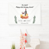 Charcuterie en Wijnpicknick Verjaardag Spandoek (Insitu)