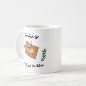Charcuterie en Wijnpicknick Verjaardag Witte Mok (Voorkant links)