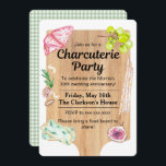 Charcuterie Food Board Uitnodiging<br><div class="desc">Charcuteries zijn een geweldige manier om elke gelegenheid te vieren,  inclusief jubilea,  verjaardagen,  huisverwarming en meisjesavond! Vier deze evenementen in stijl met deze Charcuterie Food Board Invitation!</div>