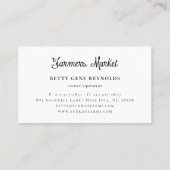 Charcuterie Gourmet Grazing & Wine Catering Visitekaartje (Achterkant)