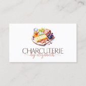 Charcuterie Grazing Board Modern Visitekaartje (Voorkant)