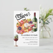 Charcuterie | Kaasplank Feestje Kaart (Staand voorkant)