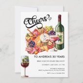 Charcuterie | Kaasplank Feestje Kaart (Voorkant)