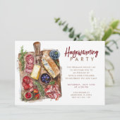 Charcuterie Kaasplank Housewarming Party Kaart (Staand voorkant)