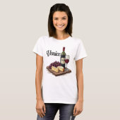 Charcuterie & Merlot Euro Venice Style T-shirt (Voorkant volledig)