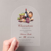 Charcuterie Met de bruid om Vrijgezellenfeest te z Acryl Uitnodigingen (Insitu (Draagbaar))