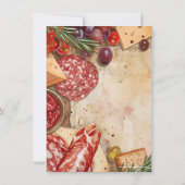 Charcuterie met de bruid om Vrijgezellenfeest te z Kaart (Achterkant)