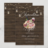 Charcuterie Night Invitation Kaart (Voorkant / Achterkant)